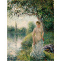 Репродукции на картини: Къпещата се (1895) – Камий Писаро
